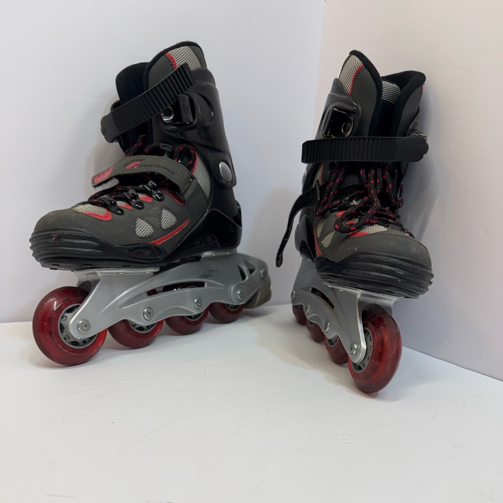 Kids Inline Skates with Red Wheels